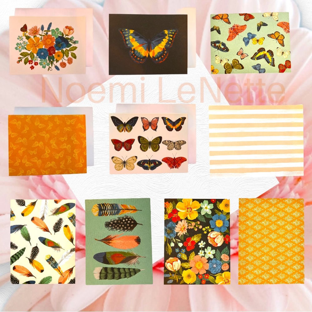 🌺Starionary Card & Envelope Set🌼 10 Designs 🌸 Floral Theme 🪷